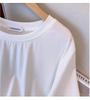 Plus Size Loose-Fit Mid-Length Short-Sleeve Round Neck T-Shirt for Women (Sizes 200/300/350 jin) 7163