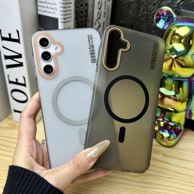 Clear Frosted Phone Case for Samsung Galaxy A57/37/27/17/07 A56/36/26/16/06 A55/35/25/15/05/S A54/34/24/14 Magnetic Wireless Charge Shockproof Cover