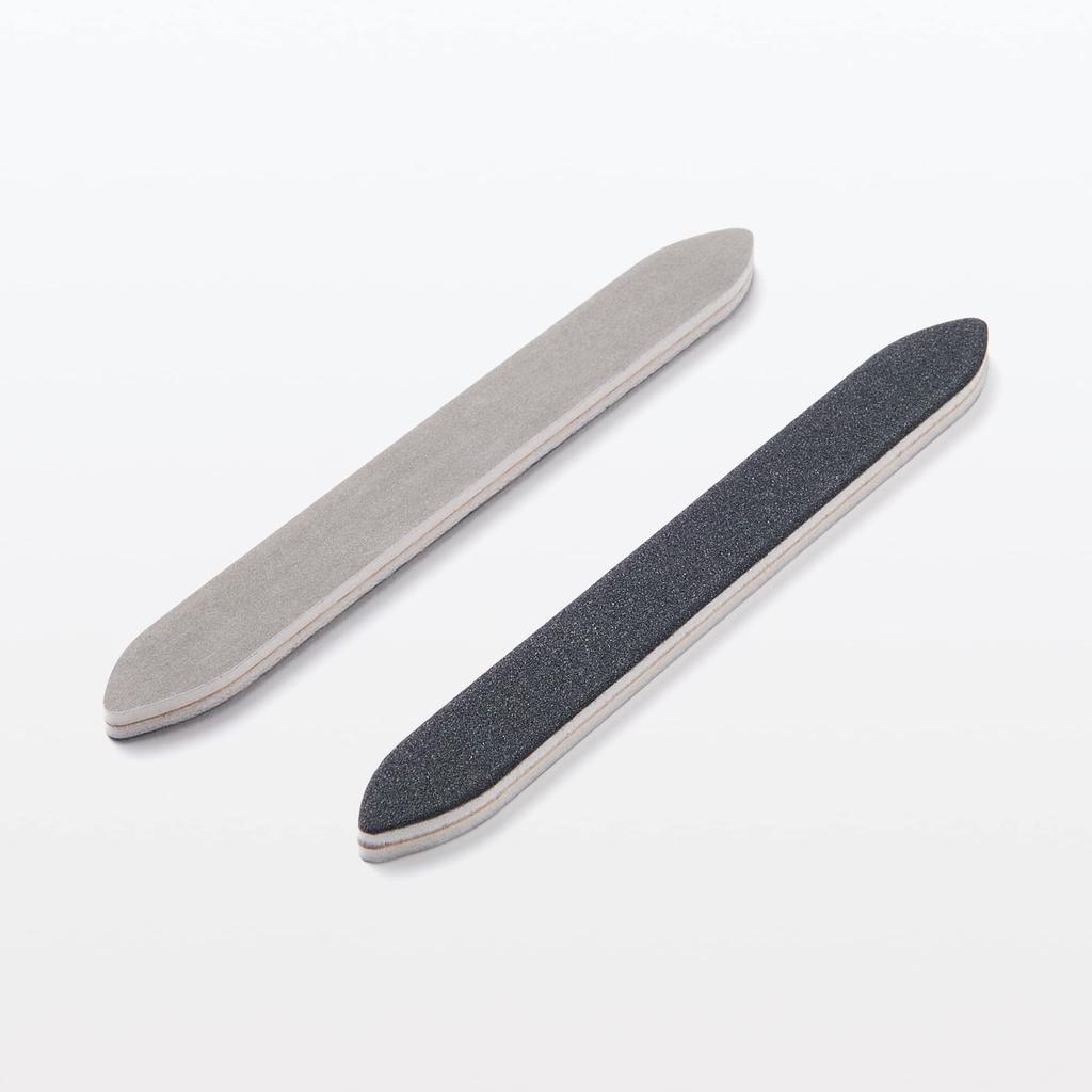 MUJI Nail 12050254 File, Hard, 2-Pack,
