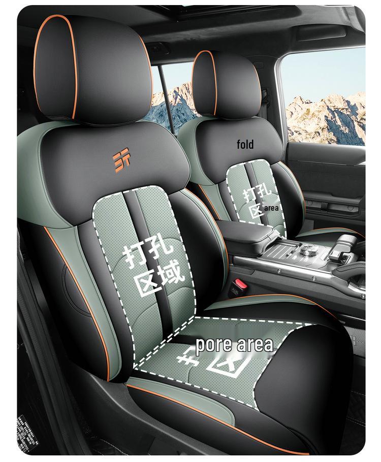 Jetour Shanhai T2 Autositzkissen aus Leder – Ganzjahresgröße, universelle Passform