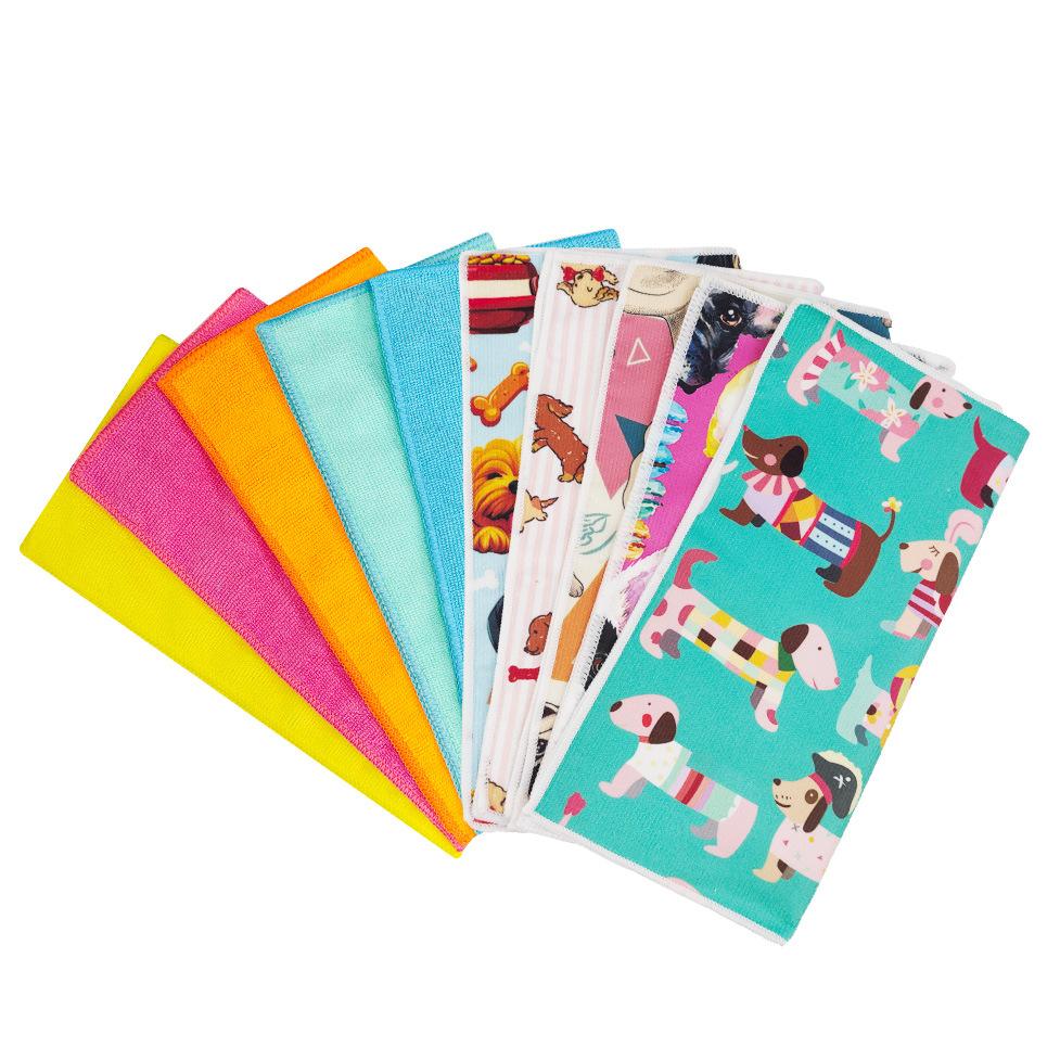 Dishwashing Cloth Kitchen Rag Custom Scouring Pad Household Products Multifunctional Cleaning Towel 30*30CM 10 Piece Microfiber