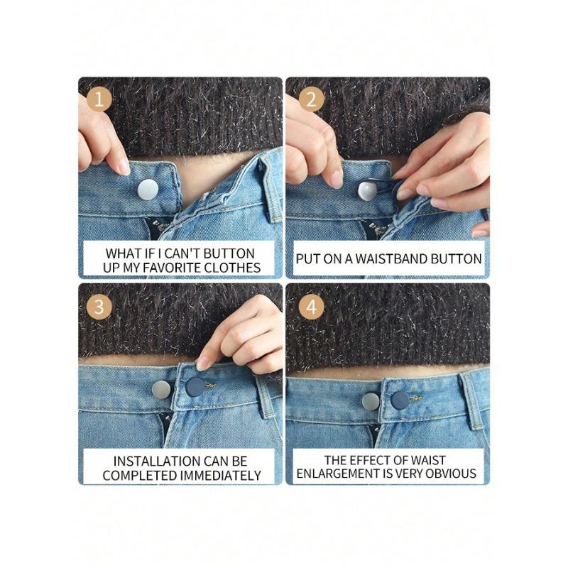 1pc 18mm Rubber Waistband Extender Button, Clothes Waist Adjustable Extender