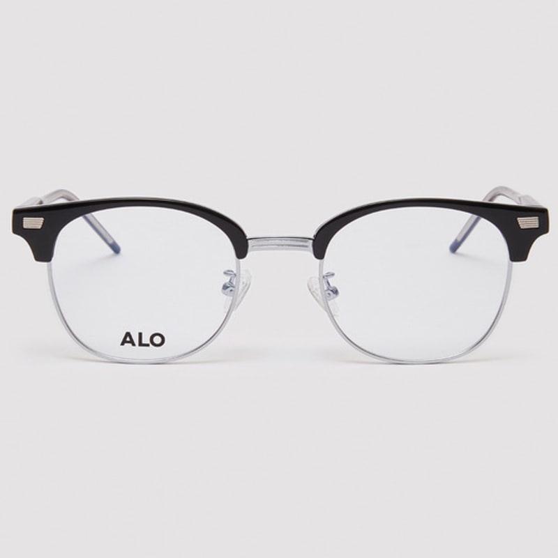 

aloeyewear [Essential] AL5506 0911G Gold Frame Black/Silver Glasses Frame Blue Light Blocking Lens Sun Demo lens (basic inclusion)