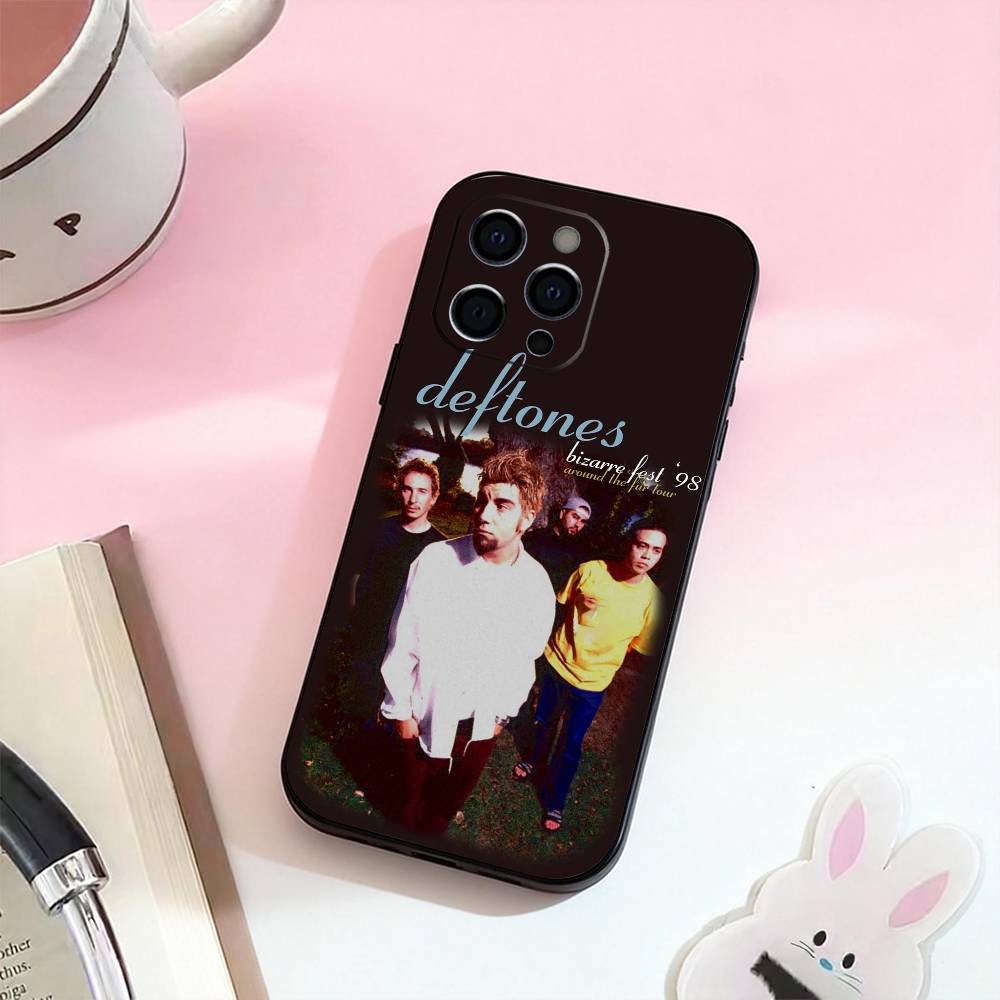 

D-Deftones Band Phone Case For iPhone 17,16,15,14,13,12,11 Plus,Pro,Max,XS Silicone Soft Cover iPhone16promax