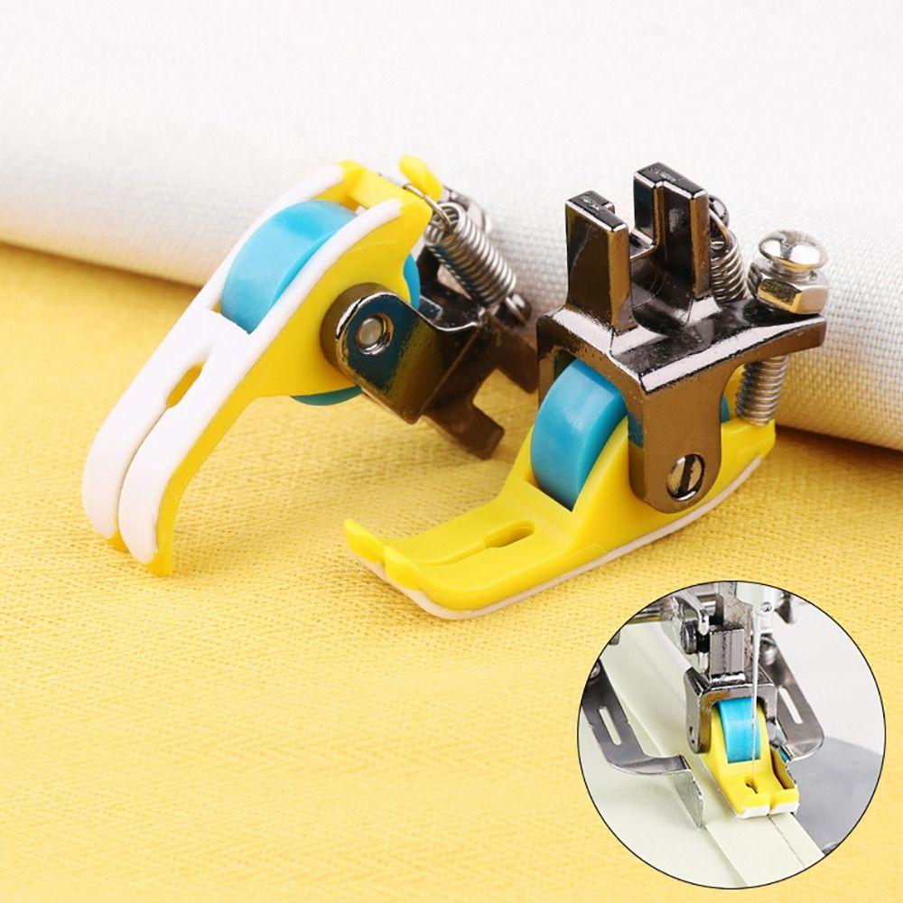 1Pcs Replaceable Narrow Roller Presser Foot Lockstitch Plastic Wheel Presser Feet Universal Sewing Machine Accessories