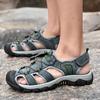 Large Size Men's Casual Beach Leather Sandals Summer Trend Outdoor Breathable and Comfortable Cowhide Outdoor Creek Shoes