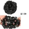 MISS WIG Straight Donut Chignon Hairpieces Synthetic Ombre Elastic Chignon Fluffy Messy Scrunchies Hair Bun for Women