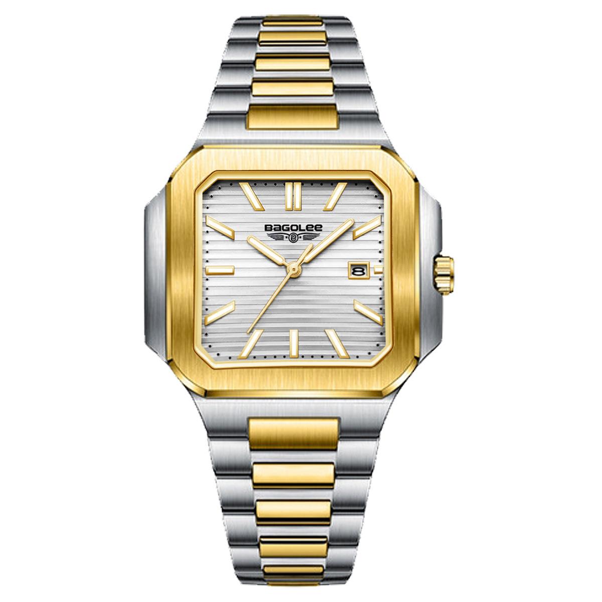 Supply Business Versatile Watch Men s Watch Square Calendar Waterproof Quartz Watch Fashion Men s Watch Business