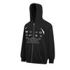 Unisex Oversized Hooded Zip-Up Sweatshirt With Streetwear Print Cotton Blend Winter Warm Casual Jacket