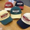 Unisex Color Block Duckbill Cap: Spring New Arrival for Large Heads - Embroidered Baseball Hat for Boys & Girls