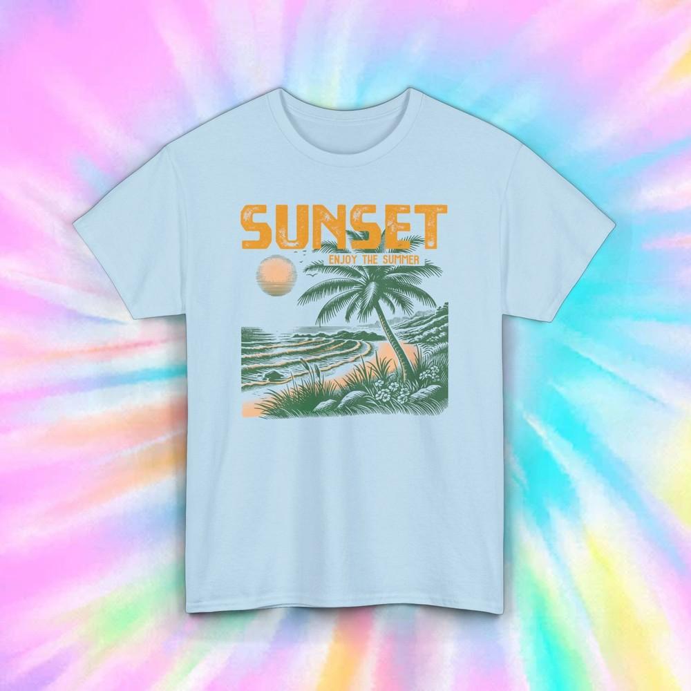 

Sunset Shirt | Enjoy The Summer Beach Graphic Tee | S-5XL 4XL