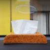 Curved Design Car Tissue Box High-end Style Car Console Tissue Box  Car Interior