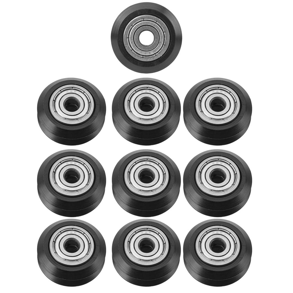 10 bucăți Imprimantă 3D POM Scripete din plastic Roată rotundă pasivă cu scripete rulment