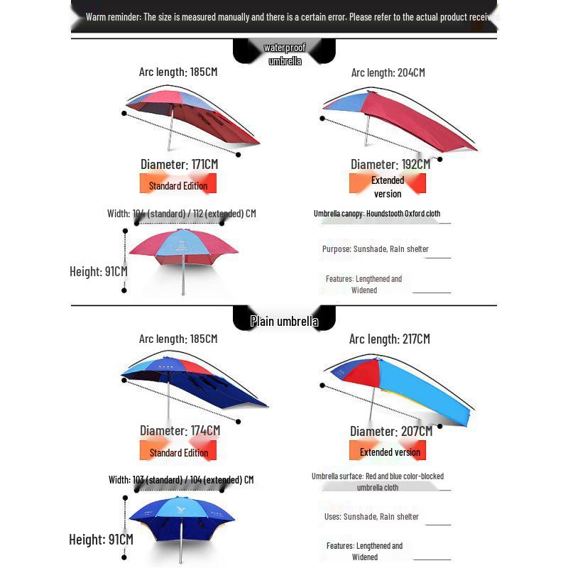 Robuster Sonnenschirm für Motorräder, Dreiräder & Tiefeinsteiger