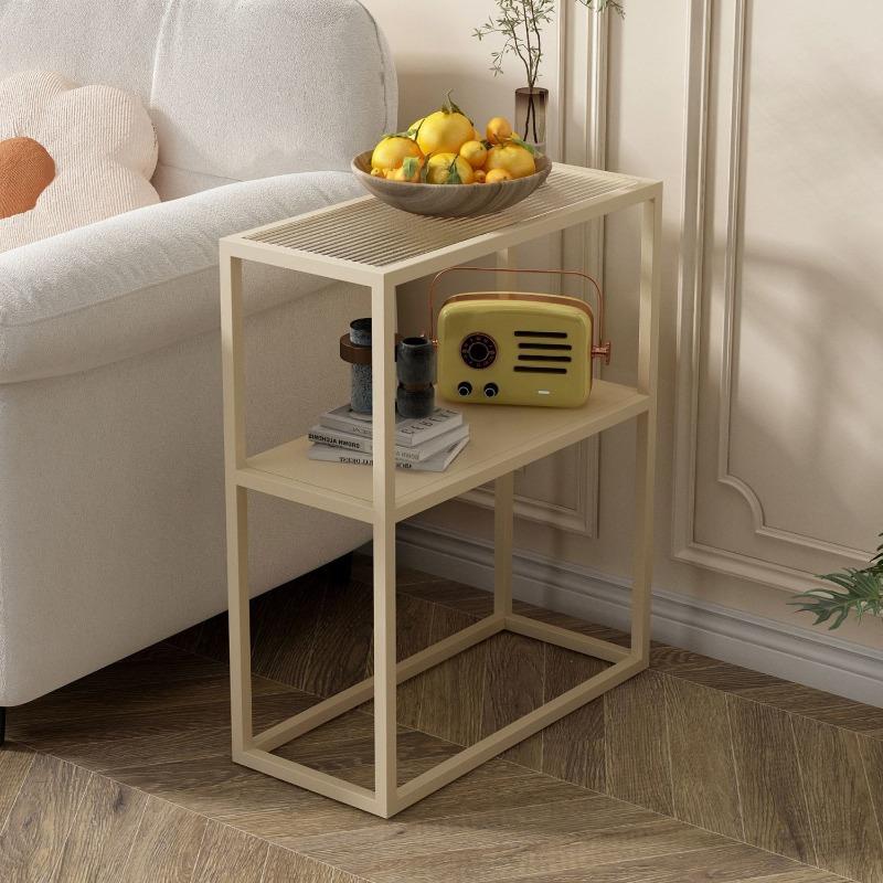 Metal Coffee Table Luxury Modern Removable End Tables Simple Narrow Shelves Organizers Home Living Room Bedroom Furnitures