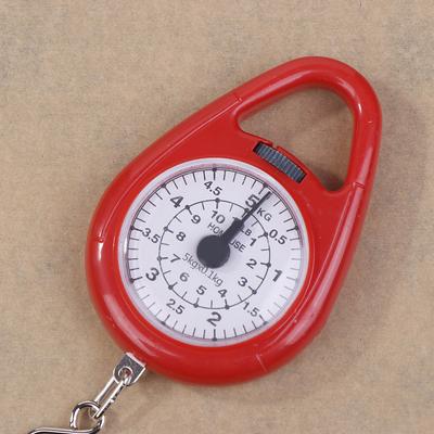 Mini Pointers Digital Hanging Hook Spring Scale Portable Travel Luggage Weighing Scale Fishing Scale 5Kg Capacity Food Scale