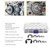 580pcs M1.5-M10 Circlip Washer Assortment Manganese Steel Retaining Rings  Machinery