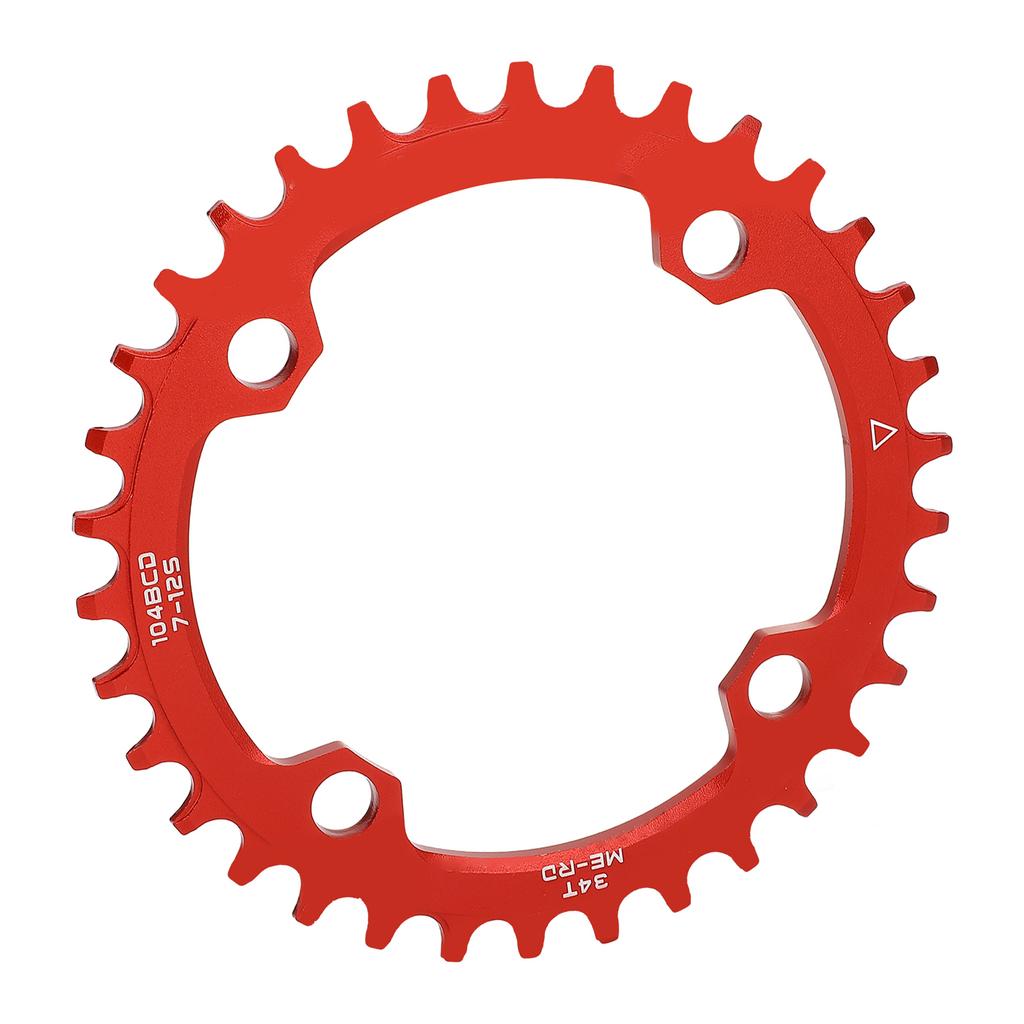 Bike Round Chainring Aluminum Alloy Narrow Wide Tooth Single Chainwheel for Mountain Bikes