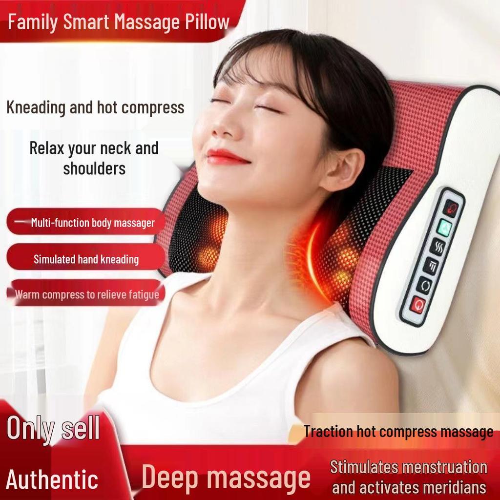 Cervical & Lumbar Electric Heating Massage Pillow