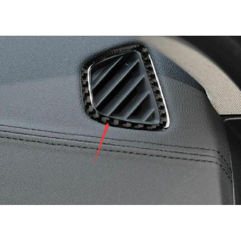 Cover Trim For BMW 5 Series Real Carbon Fiber Dashboard Side Outlet Vent 2018-22