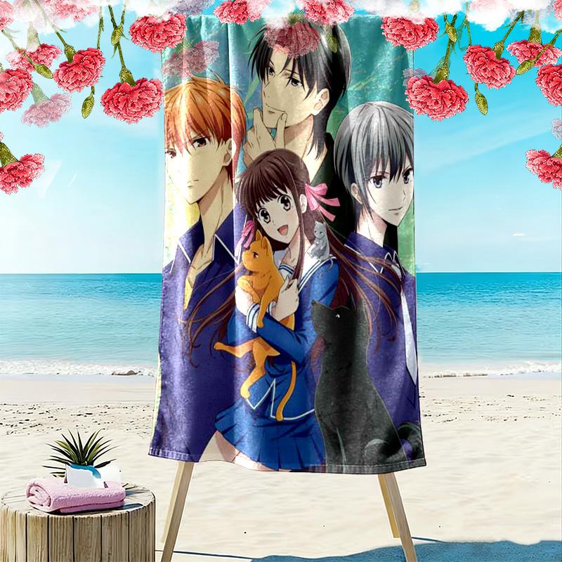 Fruits Basket 2D Flat Print Beach Towel, Large Soft Quick Dry Towel for Beach Camping SwimmingDSTJ0925456