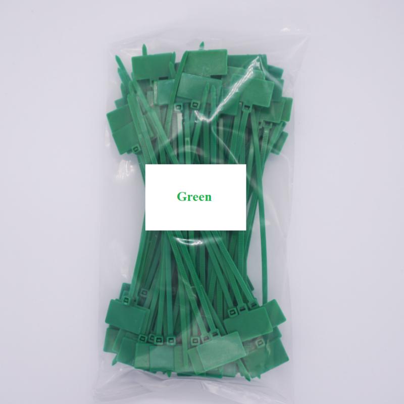 50Pcs Nylon Tie Tags Self-Locking Network Cable Zip Trim Wrap Loop Wire Straps Label 3*100mm 4*150mm 4*200mm