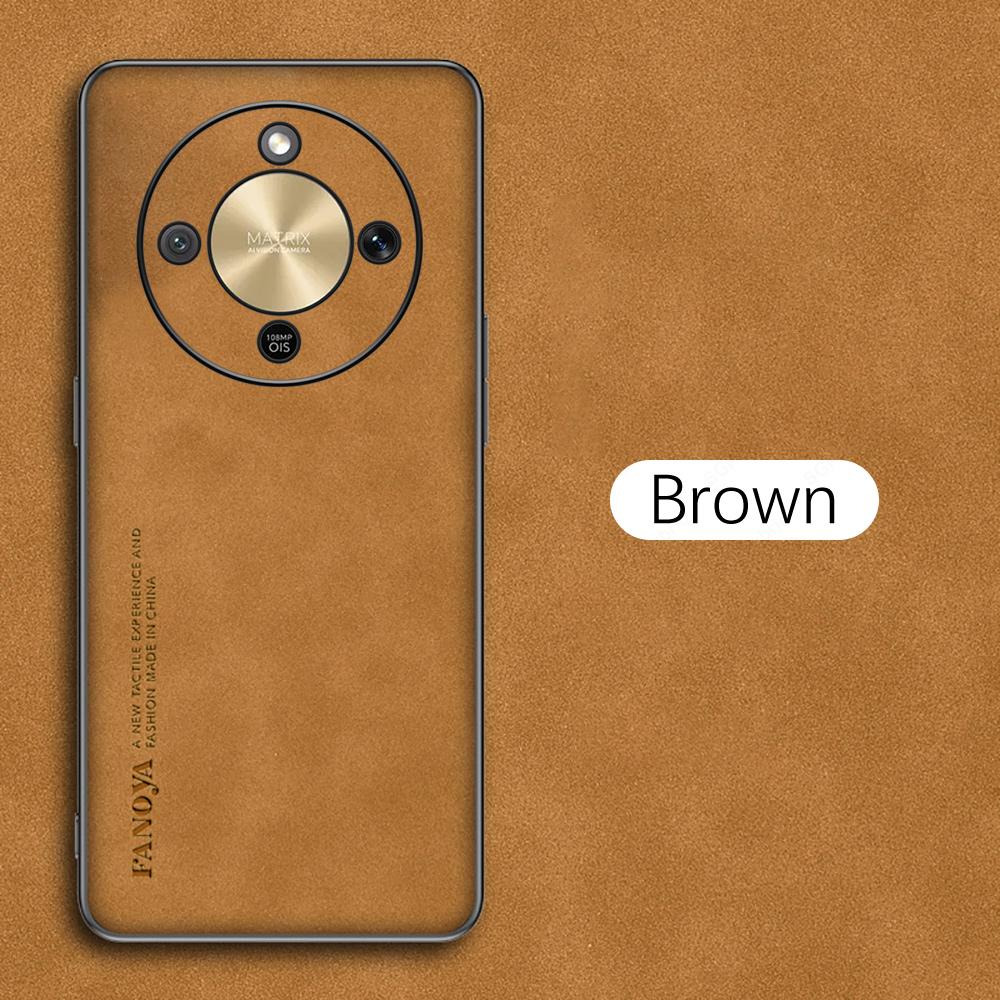 Luxury Sheepskin Leather Case For Honor X9d Magic8 Lite HonorX9d Magic8Lite 8Lite 5G Silicone Protection Back Cover Coque Fundas