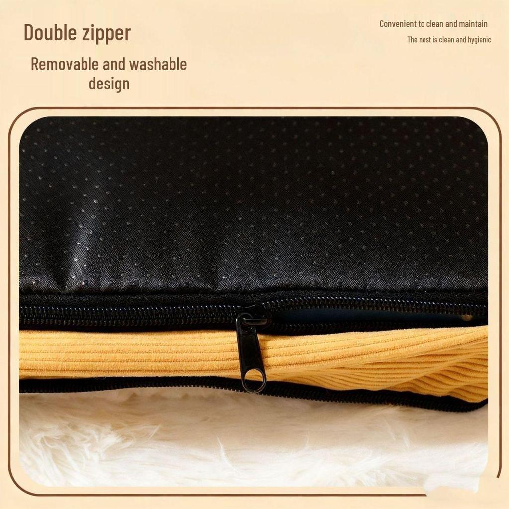 Detachable Washable Warm Pet Bed & Enclosed Tent for Dogs and Cats