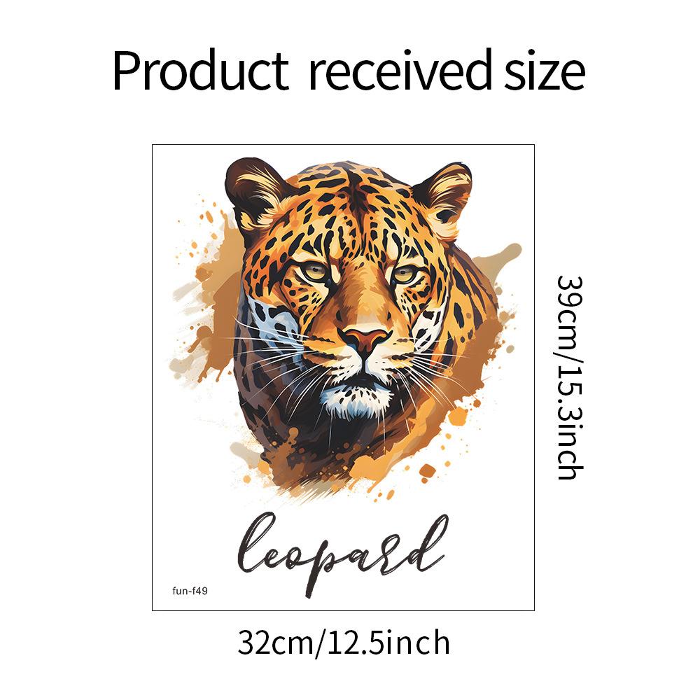 

Голова тигра Спальня Гостиная Крыльцо Домашнее украшение Декоративные наклейки на стену Самоклеящиеся 32*39CM/fun-f49