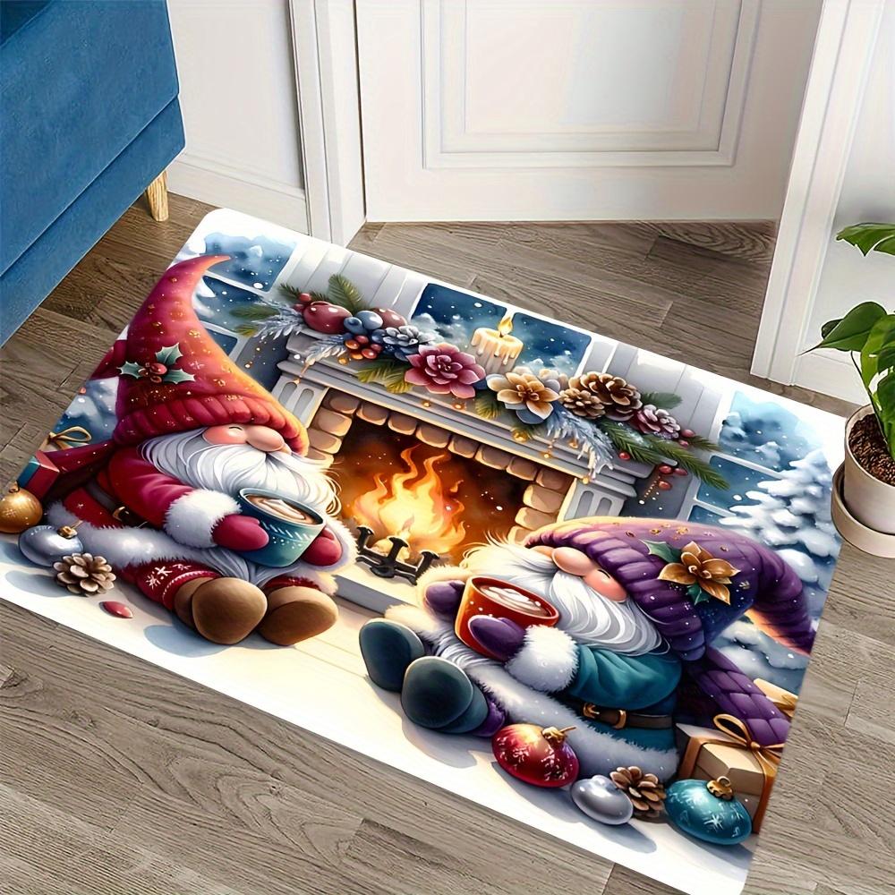 Gangsta'S Paradise Floral Doormat Material Machine - Washable Entrance Rug, Durable & Stain - Resistant. Suitable For Front D