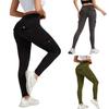 Yousheng Women High Waist Cargo Leggings with Pockets Tummy Control Hip Lifting Yoga Workout Tight Pants Stretch Body Shaping Skinny Trousers