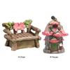 Fairy Garden Kit Resin Micro Landscape Ornaments Mini Fairy Cottage House for Fairy Garden Miniature Moss Landscape DIY