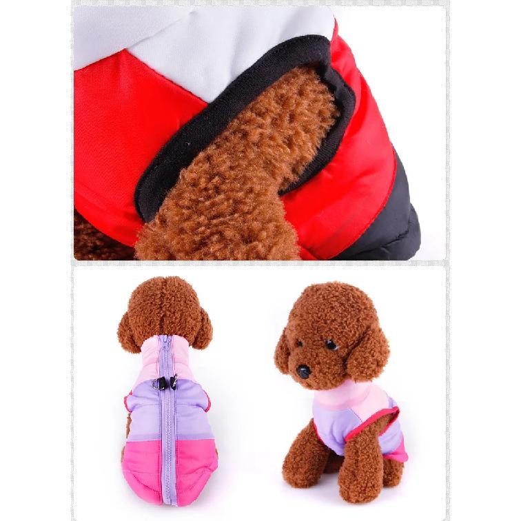 2024 Winter Warm Dog Coats Windproof Soft Winter Pets Dog Coats Padded Lovely Small Pets Clothes Jackets Free Shipping
