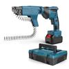 Cordless   Screwdriver Brushless Automatic Feed Chain Screw   Set with Storage Box 4.0Ah Battery
