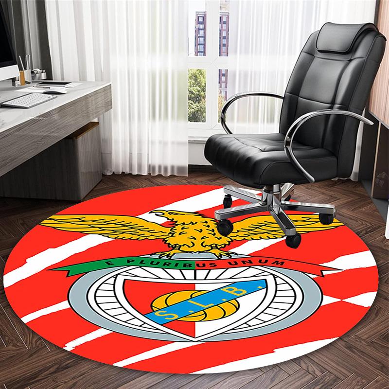1pc Football Team (18) Print Round Carpet Chair Round Carpet Suitable for Bedroom Living Room Home Decorative Carpet