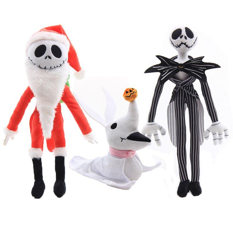 Adorable Nightmare Before Christmas Jack Skellington And Santa Jack Plush Toys