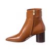 Salvatore Ferragamo Ferragamo Placida Leather Bootie Brown