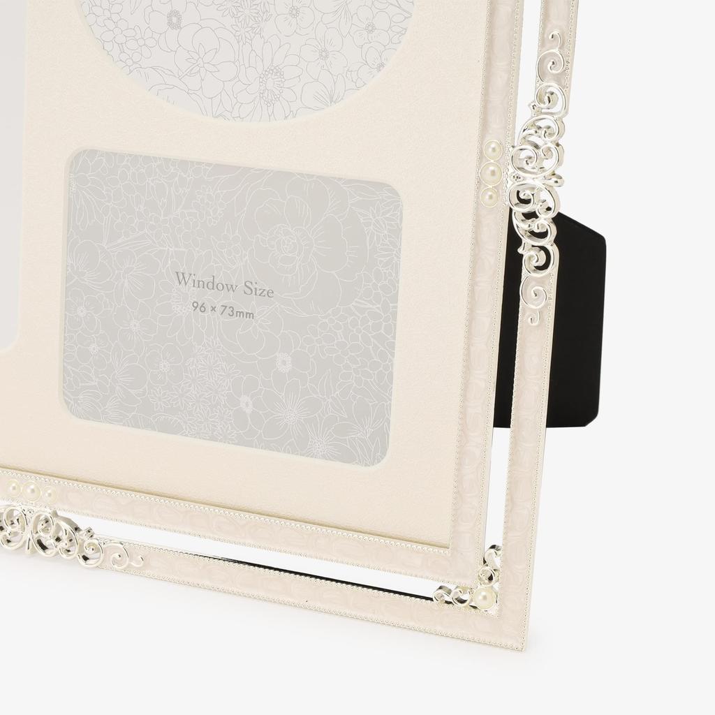 Tea Afternoon Tea LIVING Photo Frame HF35 Silky Pearl Photo Silver [Afternoon LIVING] 3-Sided Frame,