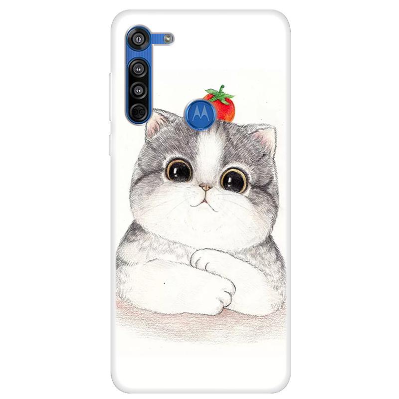 Moto G8 Power Kılıfı Yumuşak Silikon Arka Kılıf Motorola Moto G8 Plus Telefon Kılıfı İçin Moto G8 Power Lite G 8 G8+ Sevimli Kapaklar