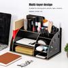 Wood Desktop   Innovative Cosmetics Stationery Storage Rack for