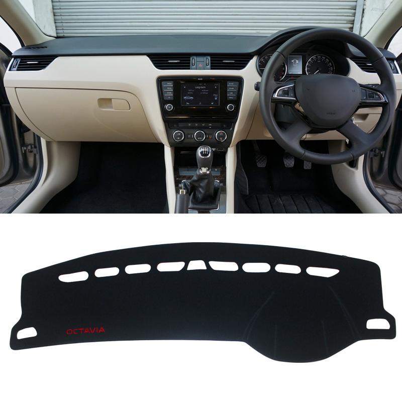 Auto Armaturenbrettabdeckung Lichtschutzmatte Anti-UV Teppich Matte Zubehör Für Skoda Octavia A7 MK3 5E 2015 2016 2017 2018 2019 2020
