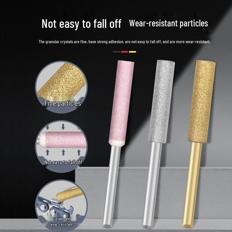 Electric Chainsaw Chain Sharpener Set with Abrasive Grinding Heads