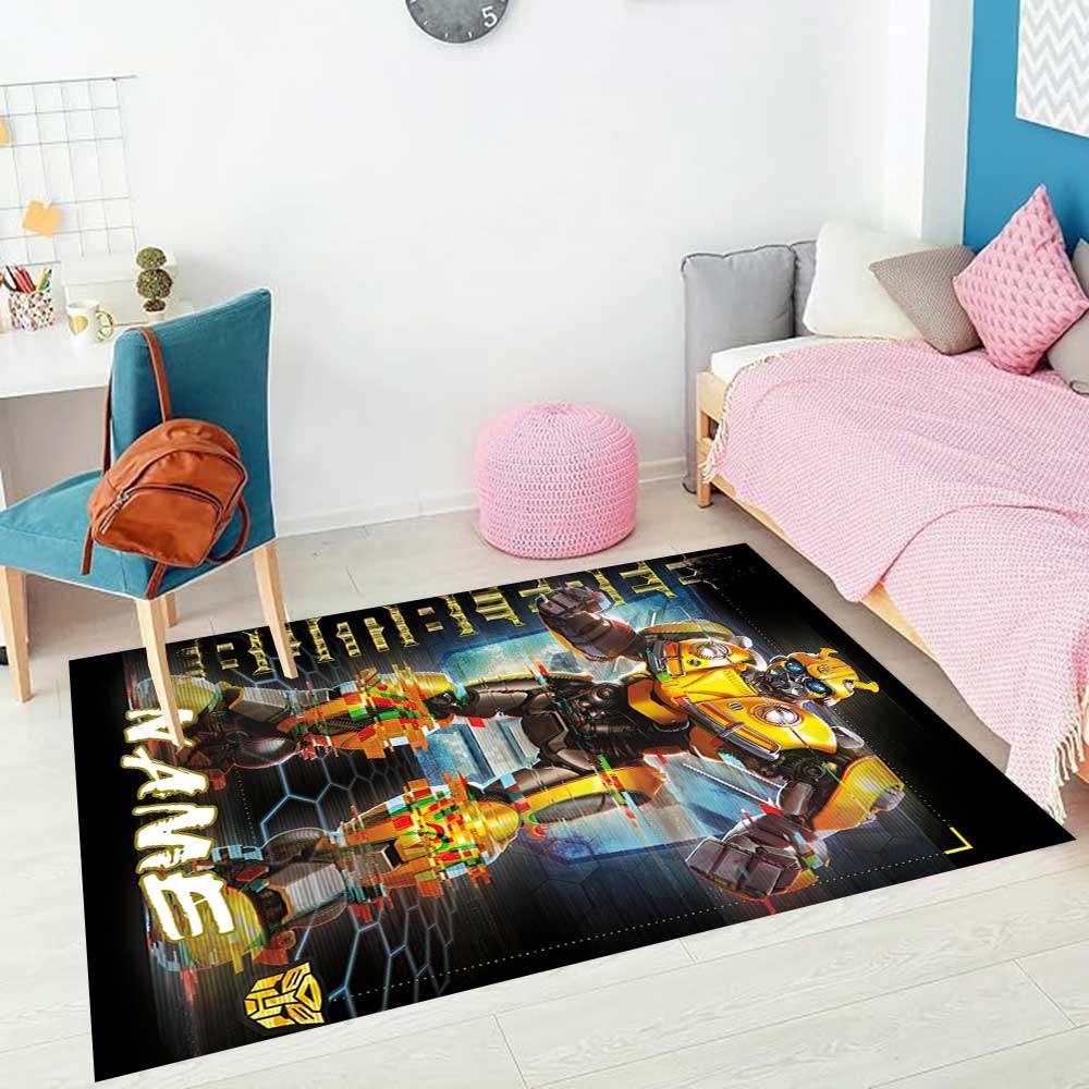 Transformers Fans (3) Customize your name rug, office chair cushion, home bedroom living room gift.