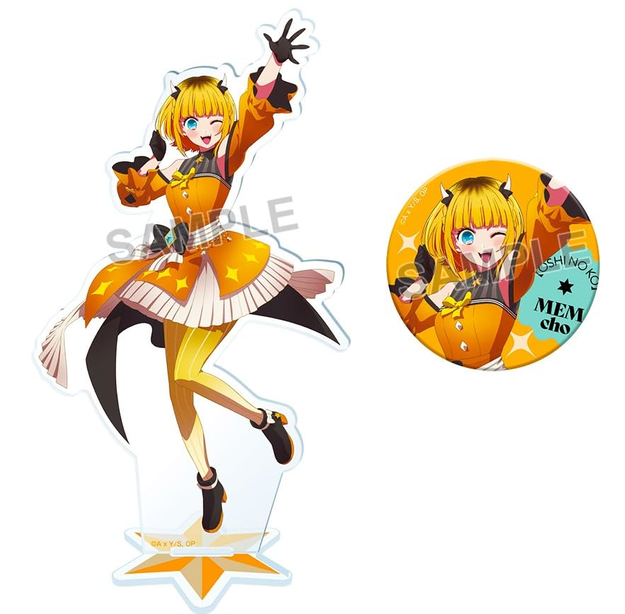 

Акриловая подставка MEMcho и значок для банки Oshi Support Set [Выставка Oshinoko -Ложь и глаз-] Ограниченные официальные товары Oshinoko