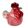 Glass Rooster Chicken Figurines Country Kitchens Home Decorations Hand Blown Cocks Sculptures Collectibles for Women Men