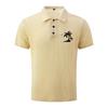Men's Summer High-End Mesh Ice Silk Short Sleeve T-Shirt Polo Collar Lightweight Breathable Fabric Casual Fit