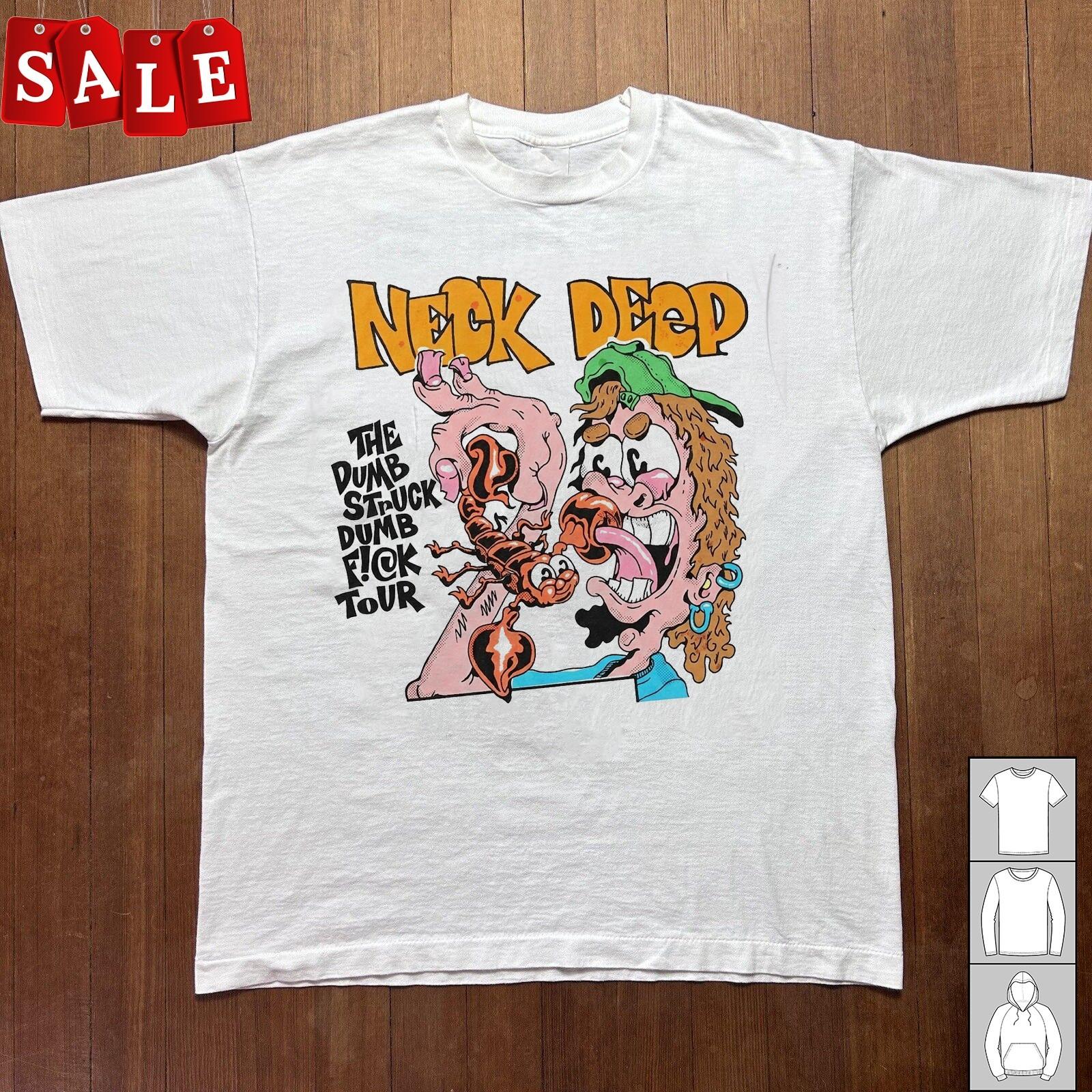 Hot NECK DEEP ANNOUNCE THE DUMBSTRUCK DUMBF Cotton Unisex S-5XL Shirt NH427 M