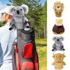 Golf Club Head Covers Soft Animal Protector Cow Golf Driver Headcovers For Woods Fairway Mallet Outdoor Course Driving Range