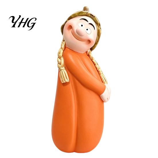 Cute Autumn Room Accents Resin Pumpkin Figure Ornaments for Home Decor, Miniature Holiday Gifts Friends Tabletop Decorations Thanksgiving Living