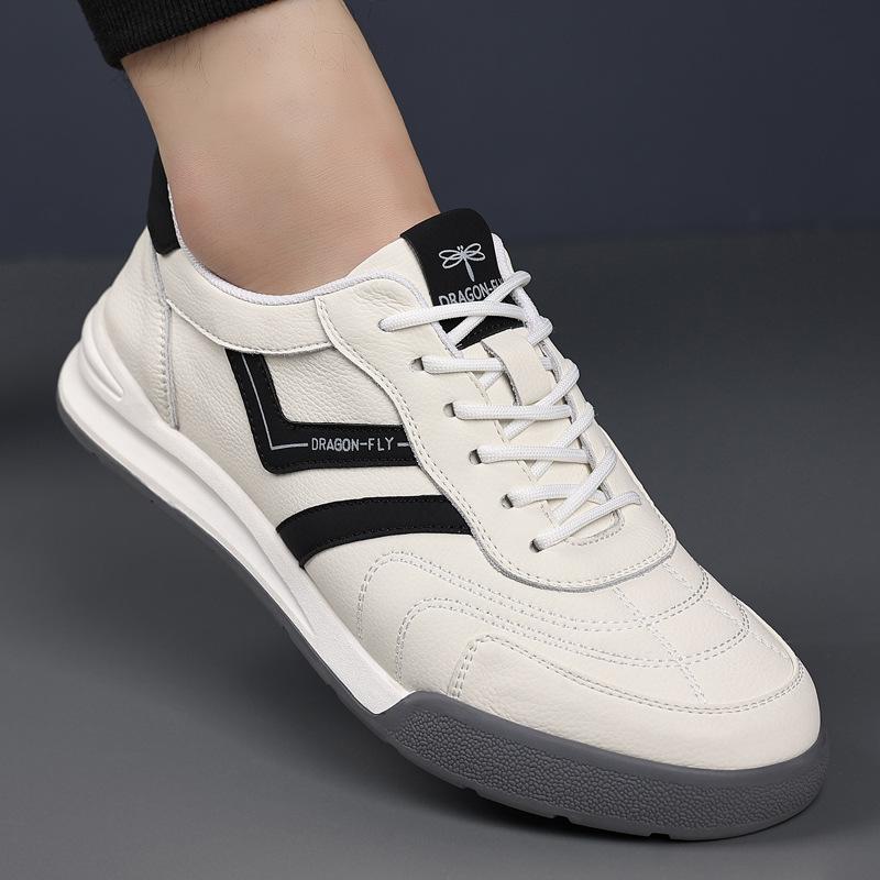 2025 New Men's Casual Shoes Men's Trend Versatile White Shoes Men's Flat-bottomed Sports Wind Breathable Board Shoes Men's Shoes